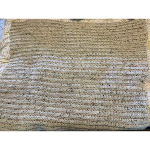 Handmade 100% Acrylic Rustic Grey Throw Blanket